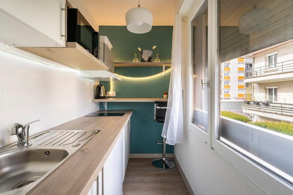 Studio Cosy Proche Du Centre + Parking Gratuit Cluses Buitenkant foto
