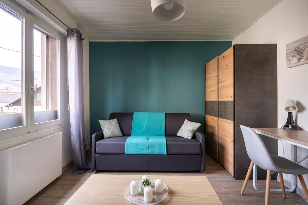 Studio Cosy Proche Du Centre + Parking Gratuit Cluses Buitenkant foto